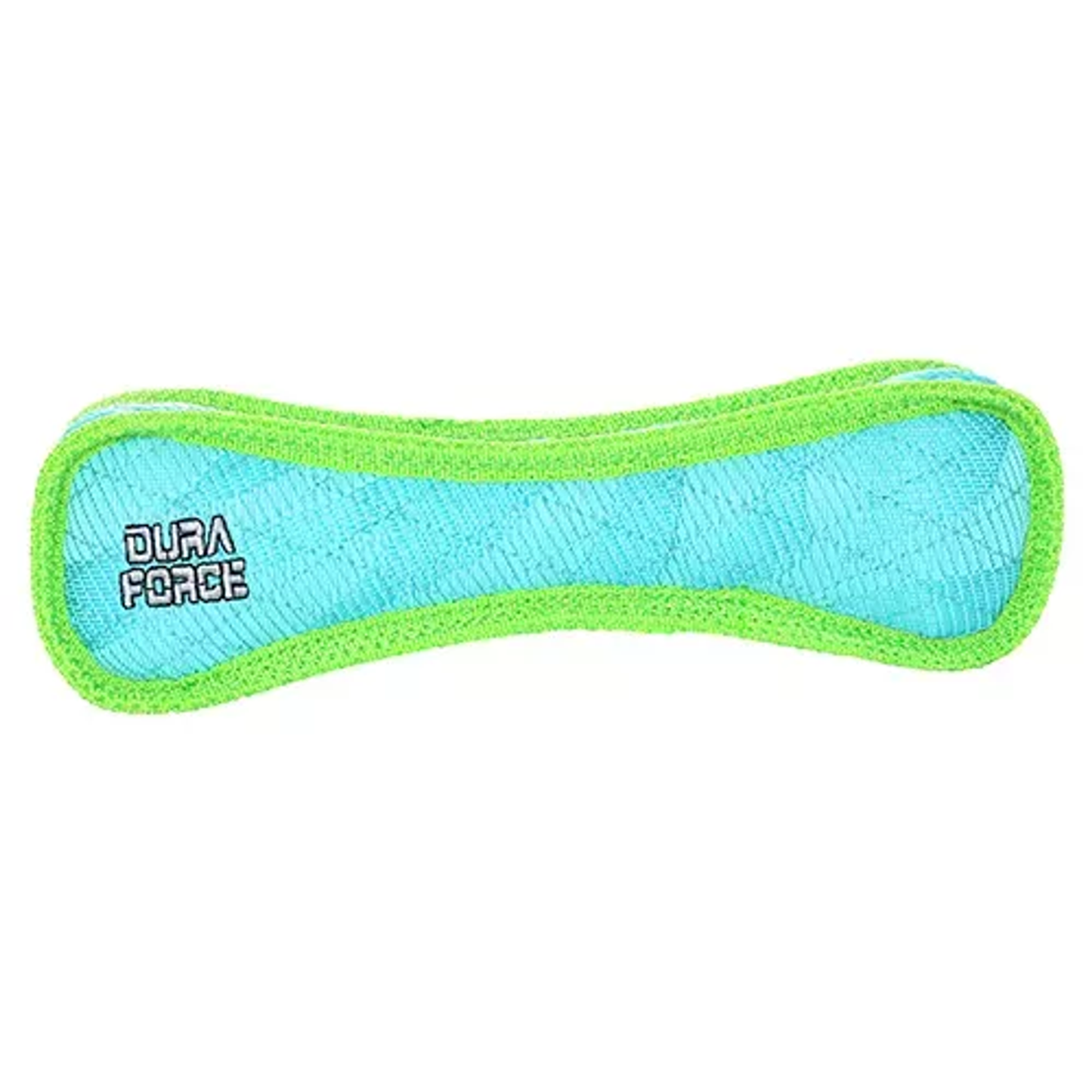 DuraForce Bone Tiger Durable Dog Toy – Blue-Green Interactive Tug Toy