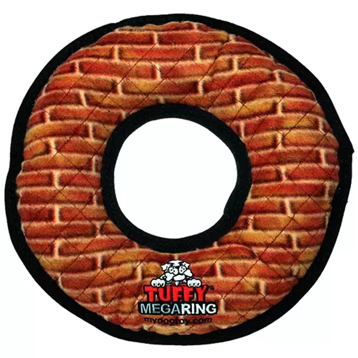 Tuffy Mega Ring Durable Dog Tug Toy – Rust – 4 Layers of Material