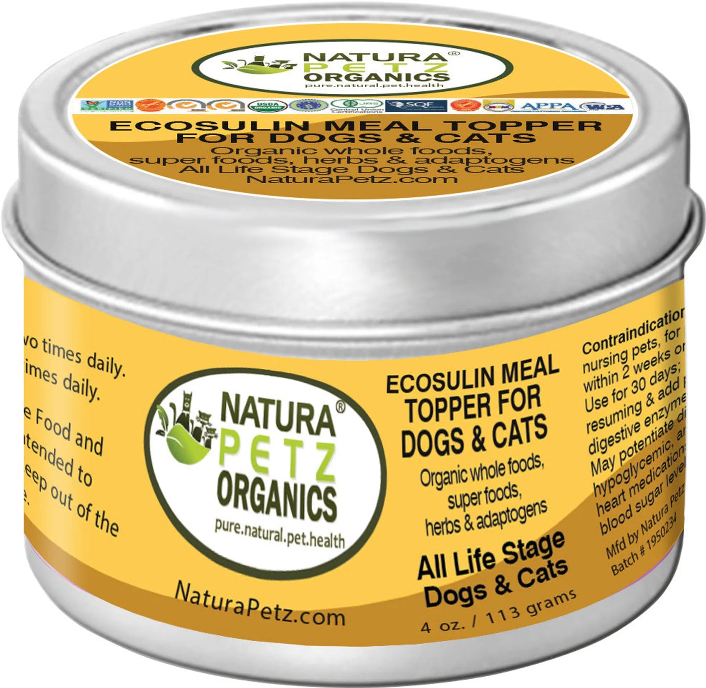 Organic Pet Systems Ecosulin Pancreatic Health Meal Topper – Turkey Flavor