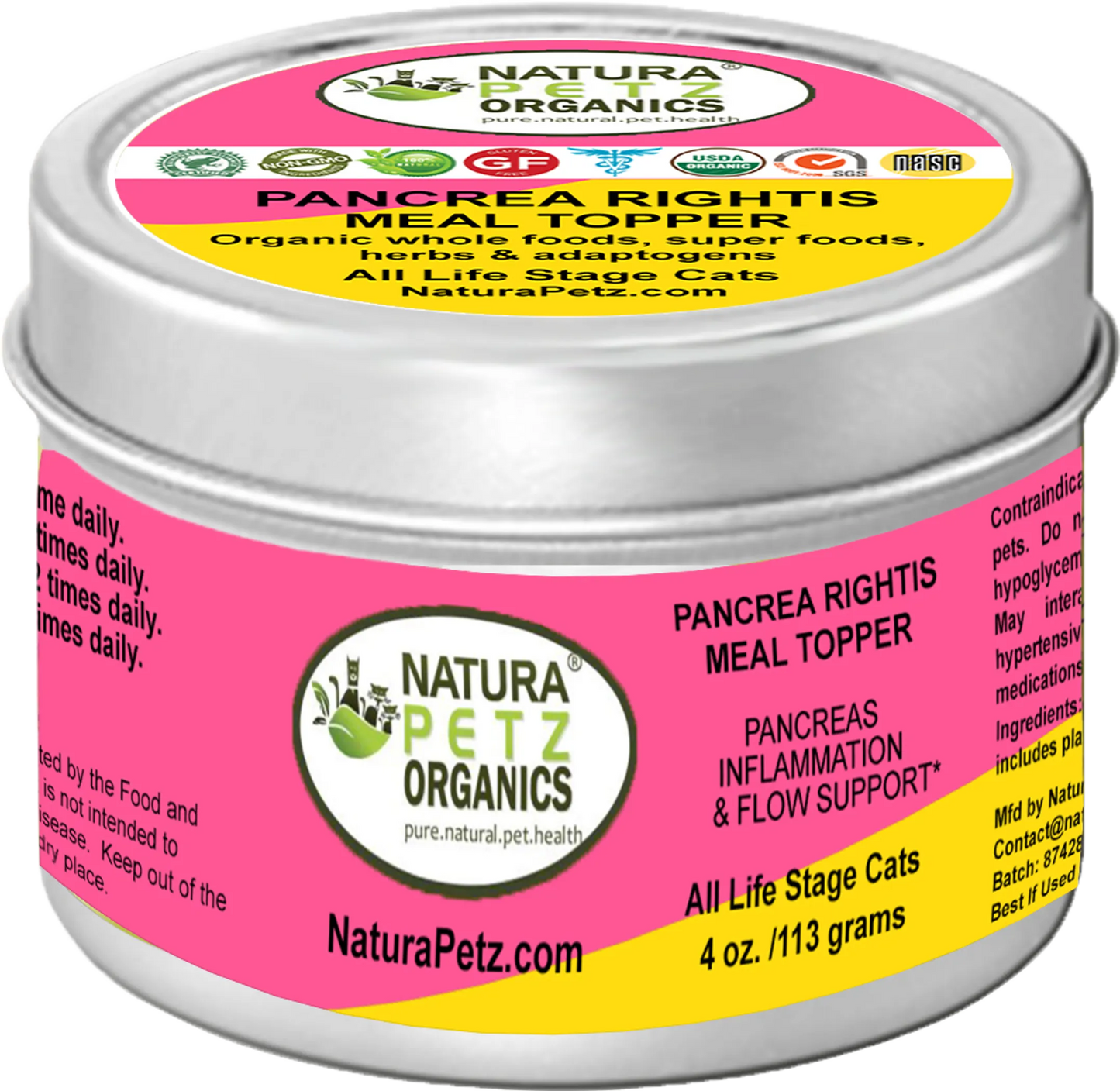 Pancrea Rightis Max Meal Topper Pancreas Inflammation & Flow, 4 Oz. Cat