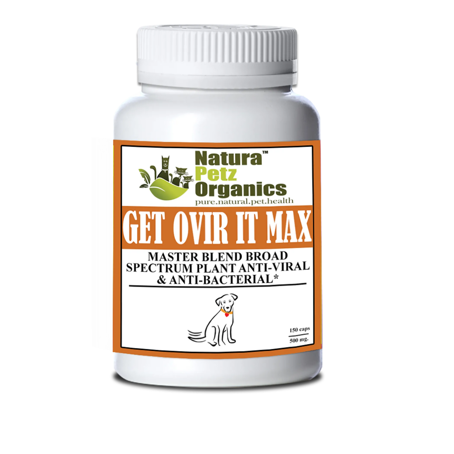Get Ovir It Max Broad Spectrum Plant Anti Viral Anti Bacterial , DOG - 150 caps
