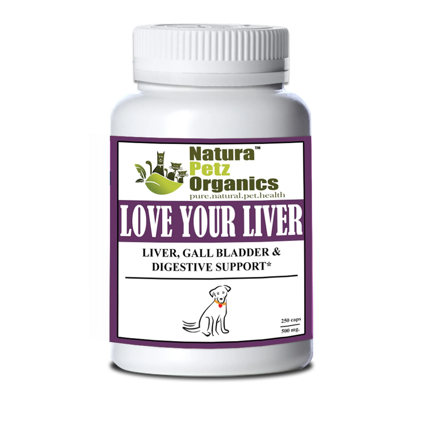 Love Your Liver Liver, Kidney, Gall Bladder, Digestive, DOG 500 mg