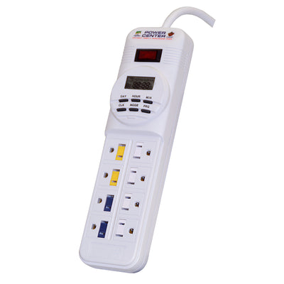 Coralife Digital Power Center | 8-Outlet Day Night Timer for Aquariums