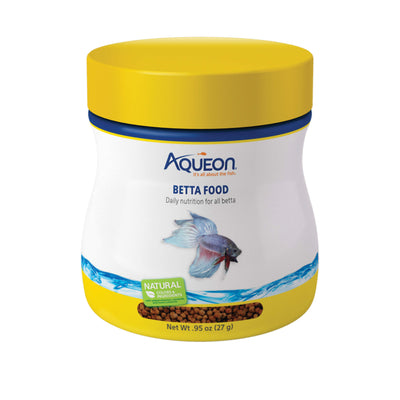 Aqueon Betta Fish Food – Color Enhancing Nutritious Pellets, 0.95 oz