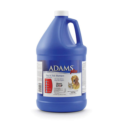 Adams Plus Flea and Tick Shampoo with Precor for Dogs and Cats, 1 Gallon