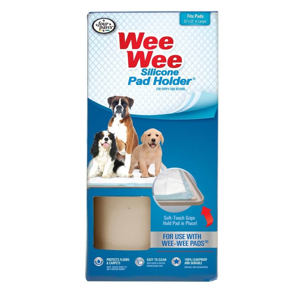 Four Paws Wee-Wee Silicone Pad Holder – Leakproof Dog Training Aid