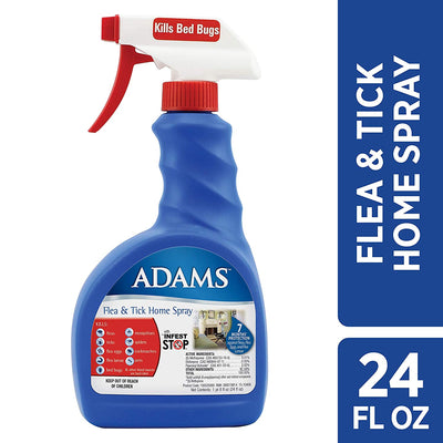 Adams Flea and Tick Home Spray – 24oz Insect Killer with 7-Month IGR