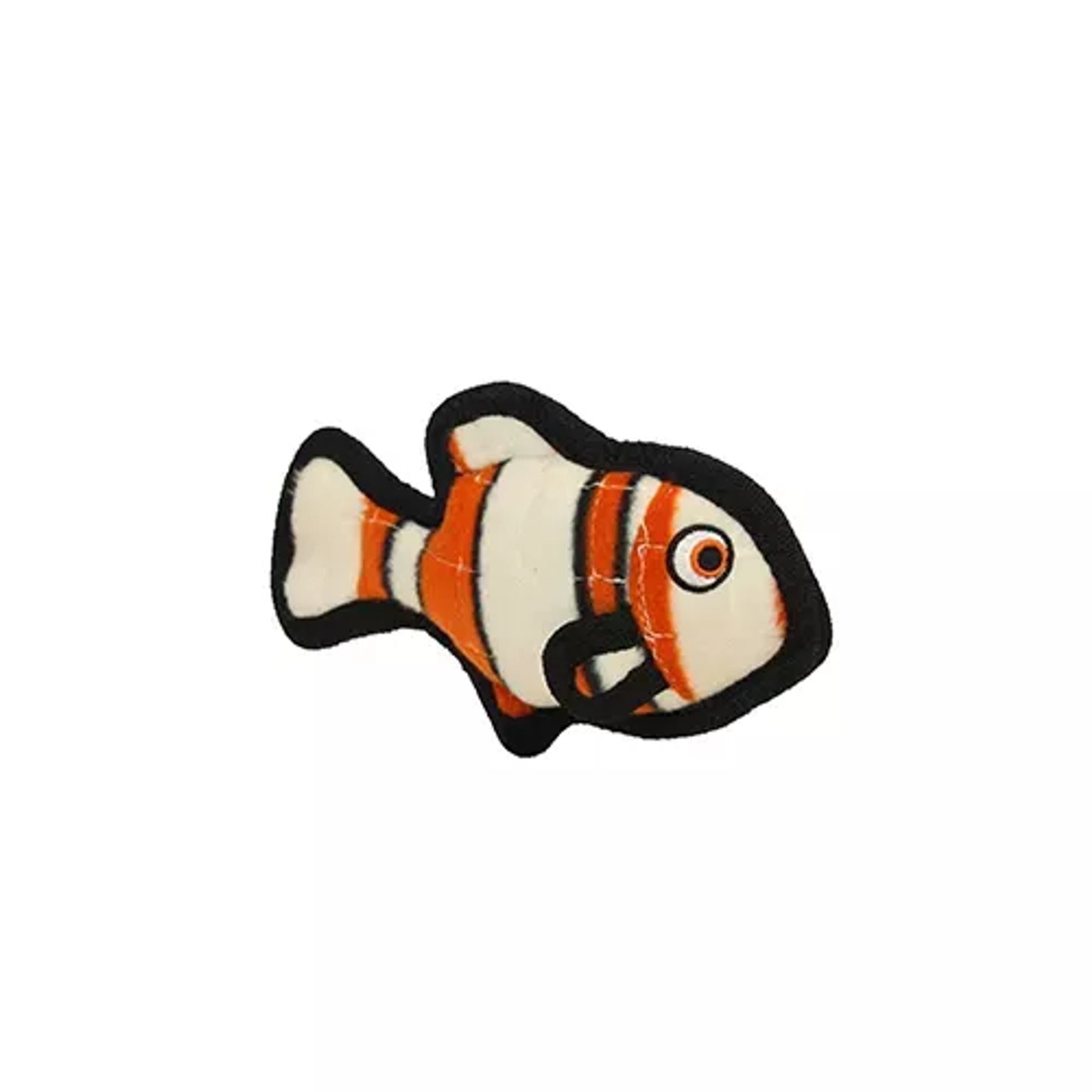 Tuffy Ocean Creature Jr Fish – Durable Interactive Dog Toy, Orange