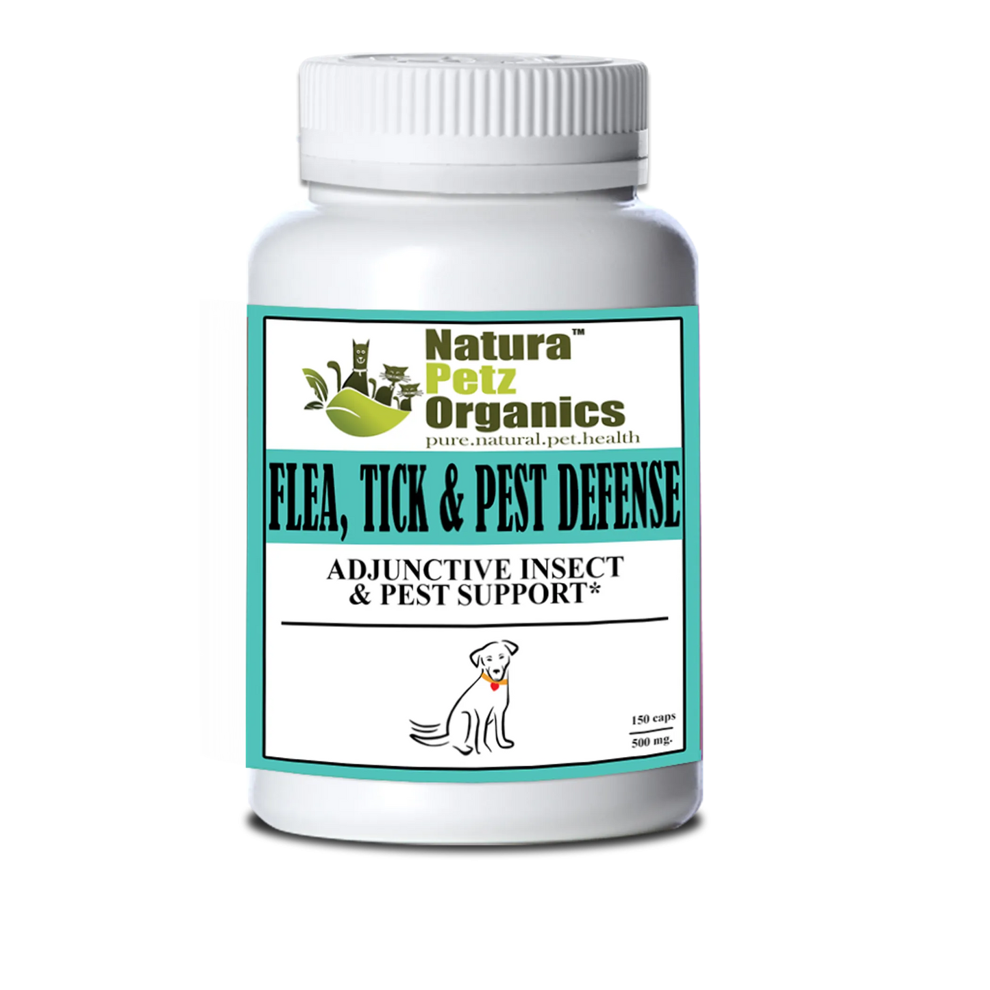 Organic Pet Systems Natural Flea & Tick Defense for Dogs - 150 Capsules
