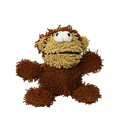 Mighty Microfiber Ball Monkey – Durable Plush Dog Toy, Medium, Brown