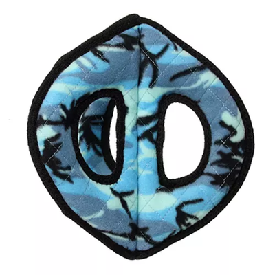 Tuffy Ultimate 3-Way Ring Durable Interactive Dog Toy - Blue Camo