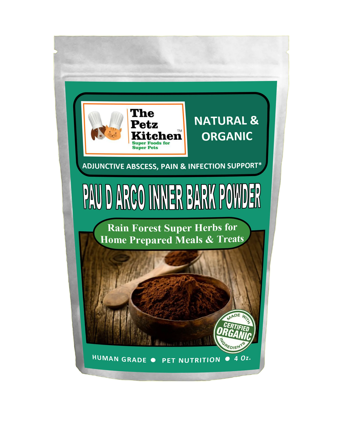 Pau D Arco Inner Bark - Adjunctive Abscess, Pain & Infection, 4 Oz Bag