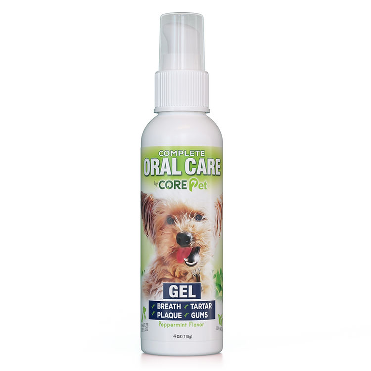 CORE Pet Oral Care Gel – Peppermint Flavor Plaque and Tartar Remover, 4 oz