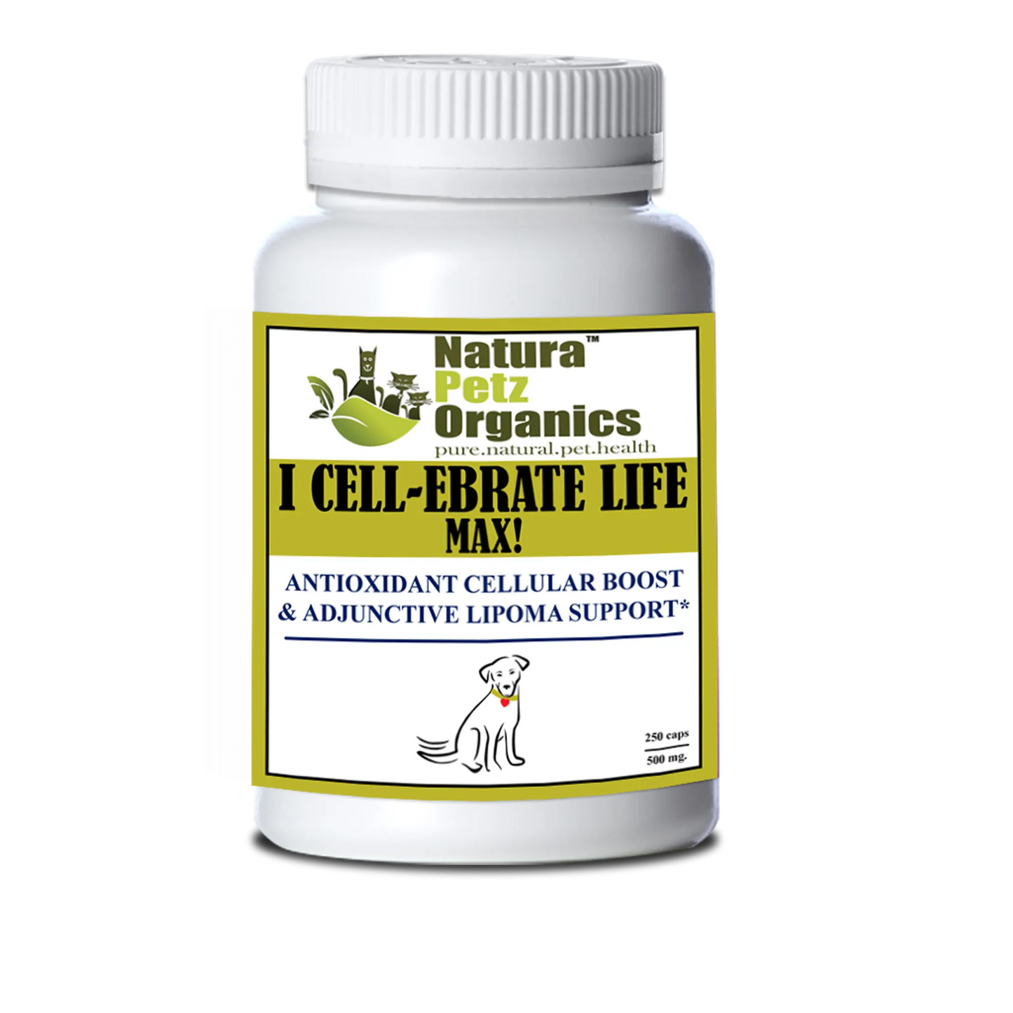 Organic Pet Systems I Cellebrate Life Max - Dog Antioxidant & Lipoma Support