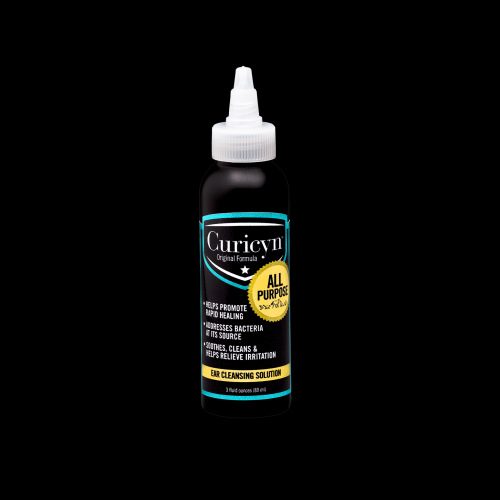 Curicyn Ear Cleansing Solution – Animal Wound Care Formula, 3 oz