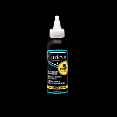 Curicyn Ear Cleansing Solution – Animal Wound Care Formula, 3 oz