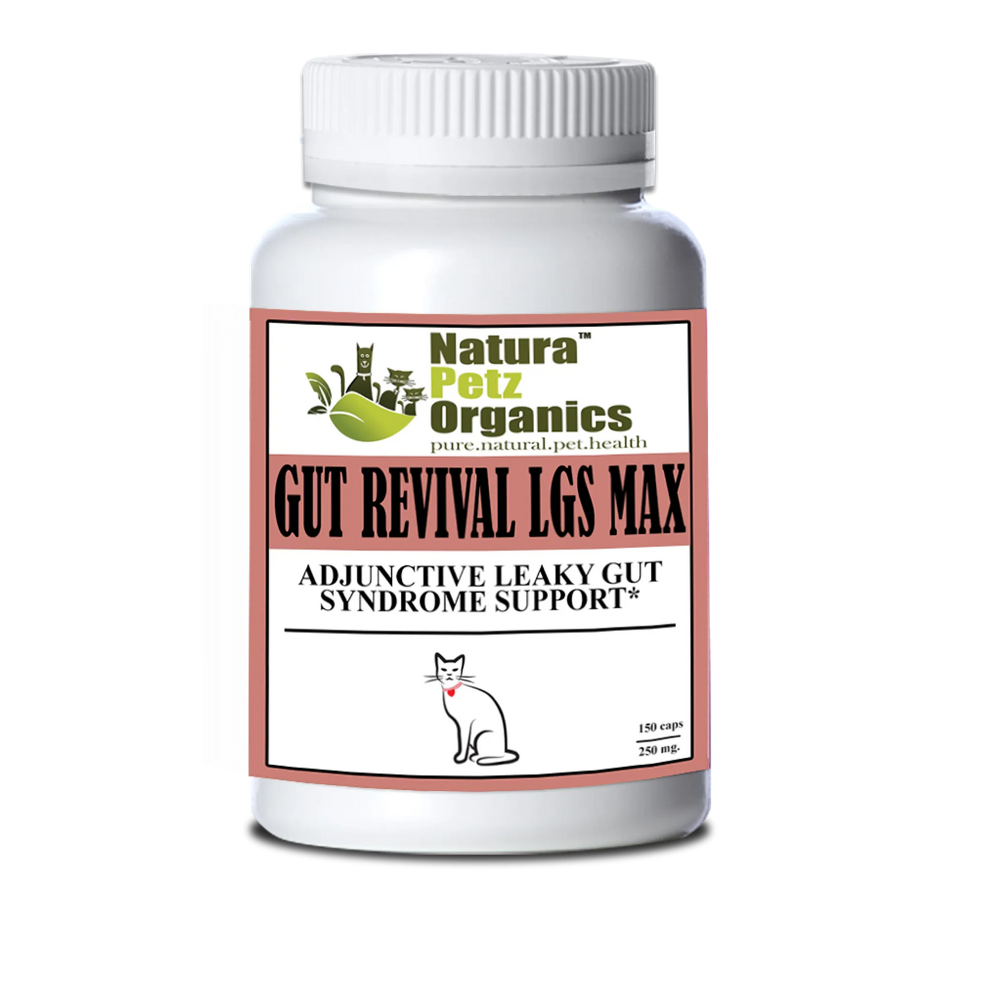 Organic Pet Systems Gut Revival Lgs Max – Leaky Gut Supplement, 150 Caps