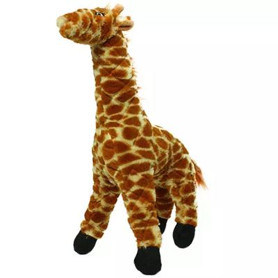 Mighty Safari Giraffe Plush Dog Toy – Durable Tug Toy, Large Yellow