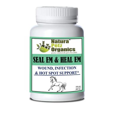 seal em heal em capsules equine wound infection ulcer horse 250 caps