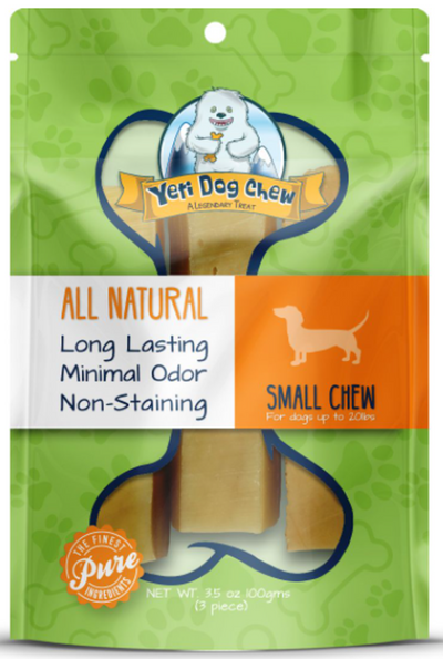 Yeti Dog Chew – Natural Yak Milk Cheese Long Lasting Treats (3.5 oz)