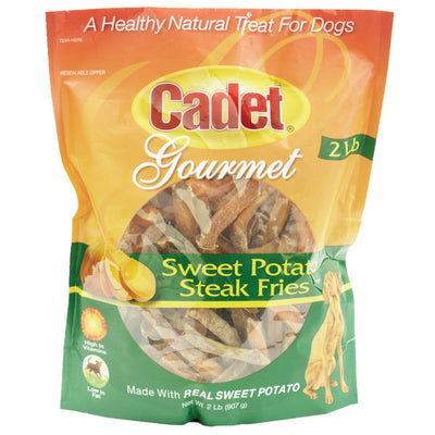 Cadet Sweet Potato Steak Fries - Healthy Low Fat Dog Treats, 2 lbs