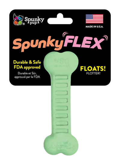 Spunky Pup SpunkyFlex Bone Dog Toy – Durable & Non-Toxic – Made in USA