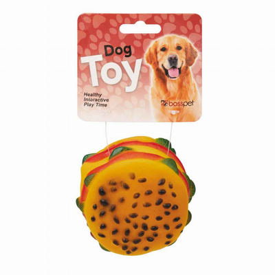 Boss Pet Squeaky Vinyl Ball Dog Toy – Interactive Bouncing Toy