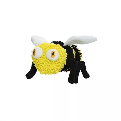 Mighty Microfiber Bee Durable Dog Toy – Soft Plush Interactive Tug Toy