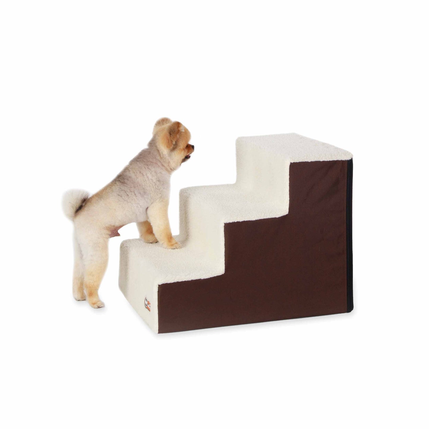 K&H Pet Products 3-Step Collapsible Dog and Cat Stairs – Chocolate