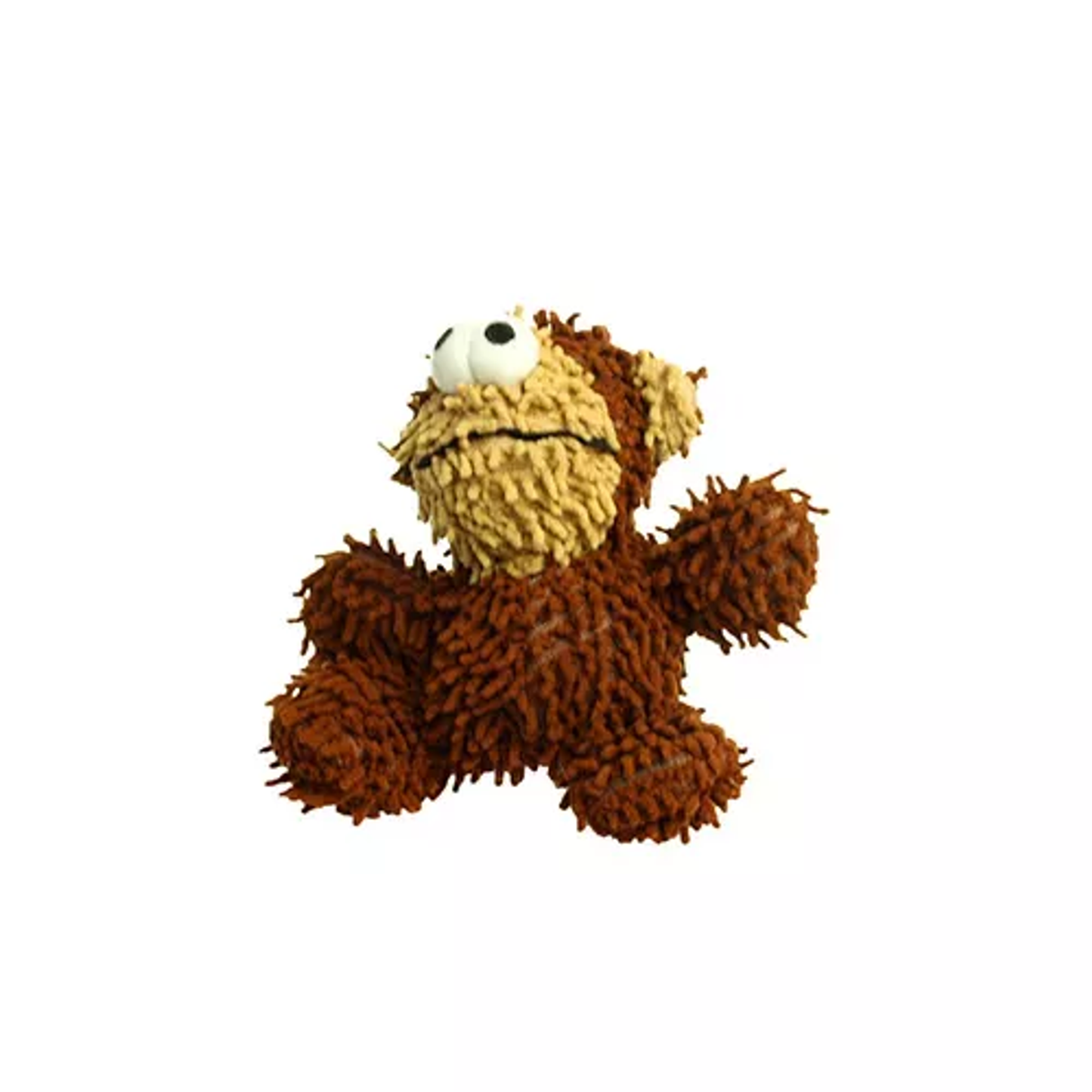 Mighty Jr Microfiber Ball Monkey Dog Toy – Durable Plush Brown