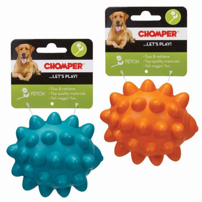 Pet Edge Tail Waggers Rubber Hedgehog Dog Toy – Durable Chew Toy