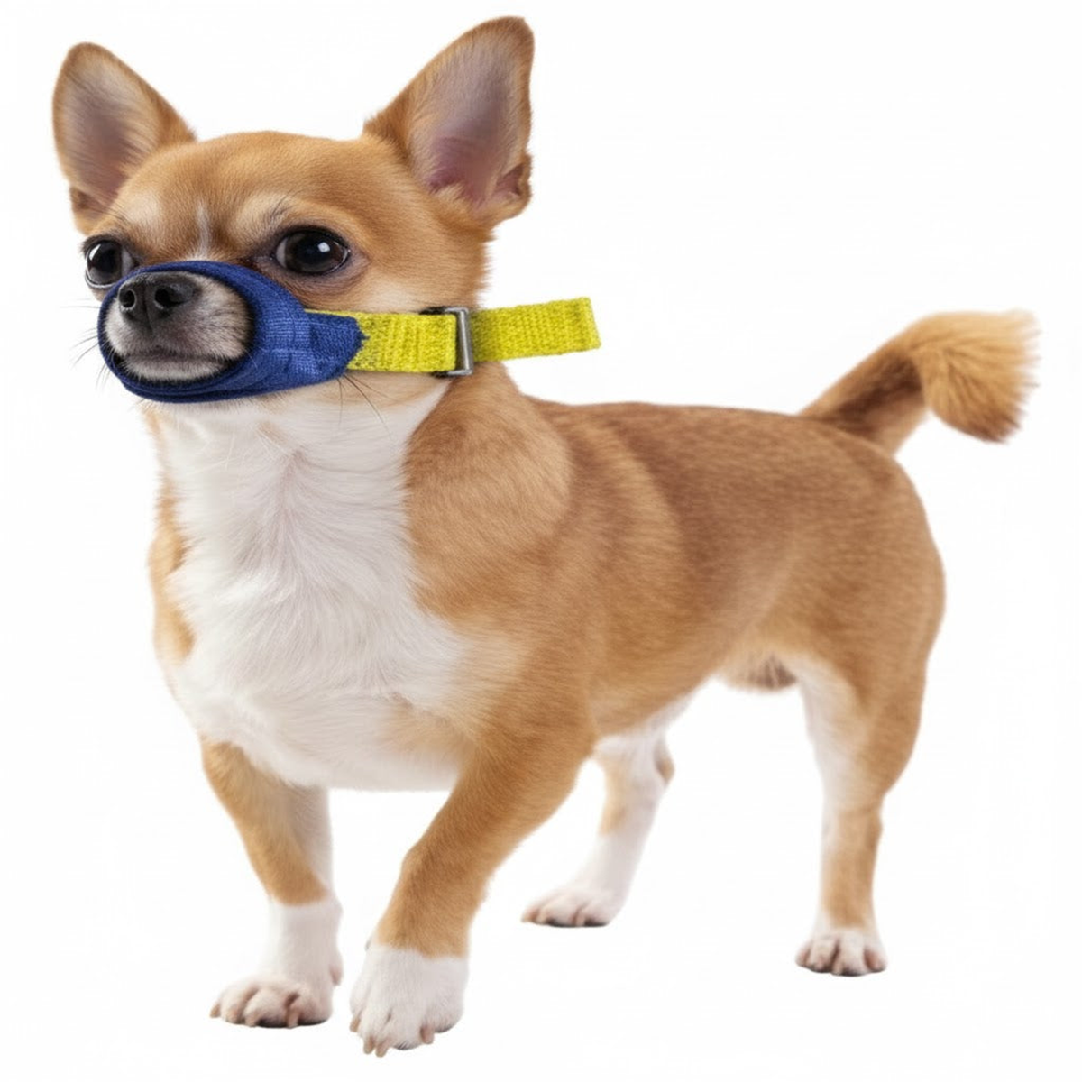 Color-Coded Strap Quick Muzzle for Dogs, Small, Blue