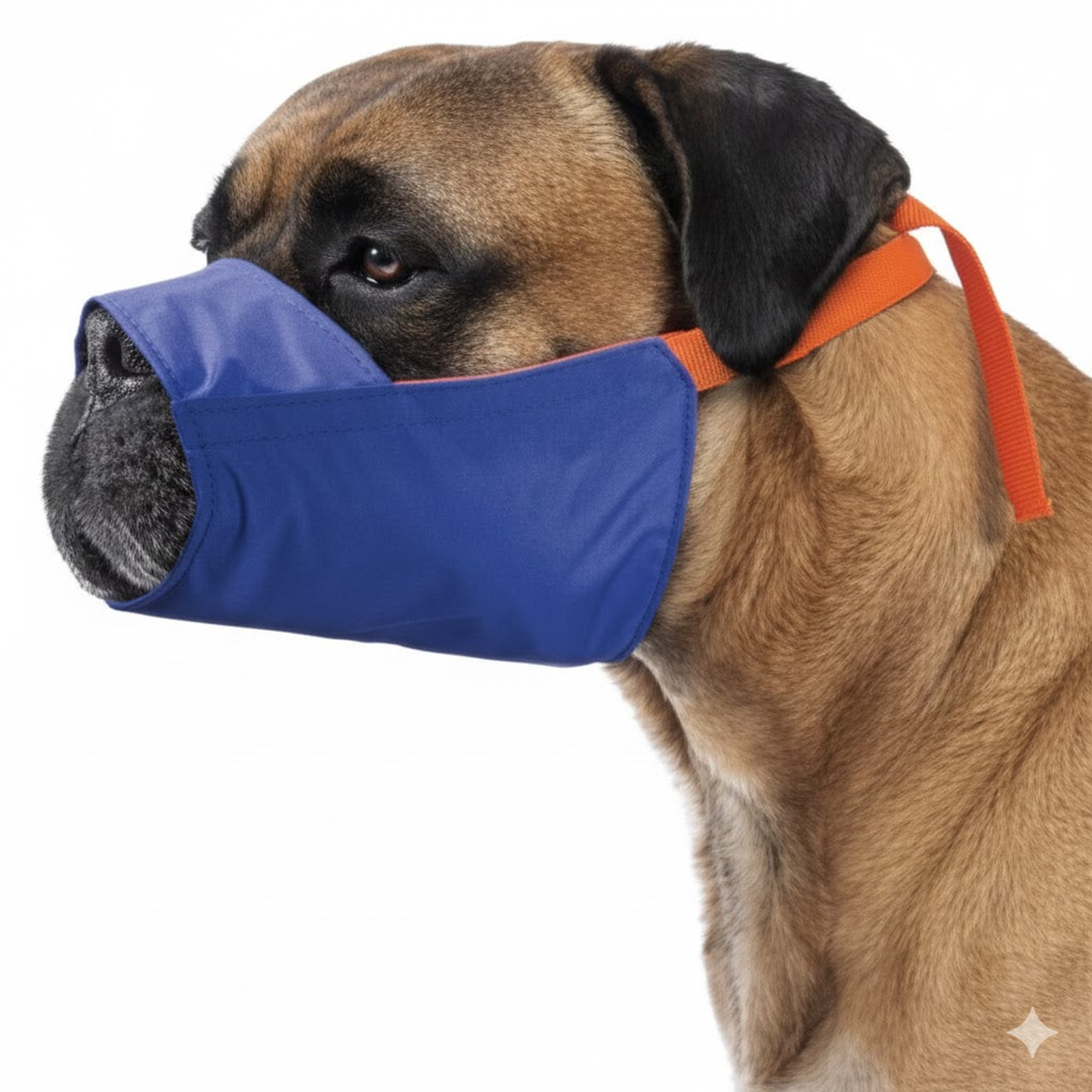 Color-Coded Strap Quick Muzzle for Dogs, 4XL, Blue