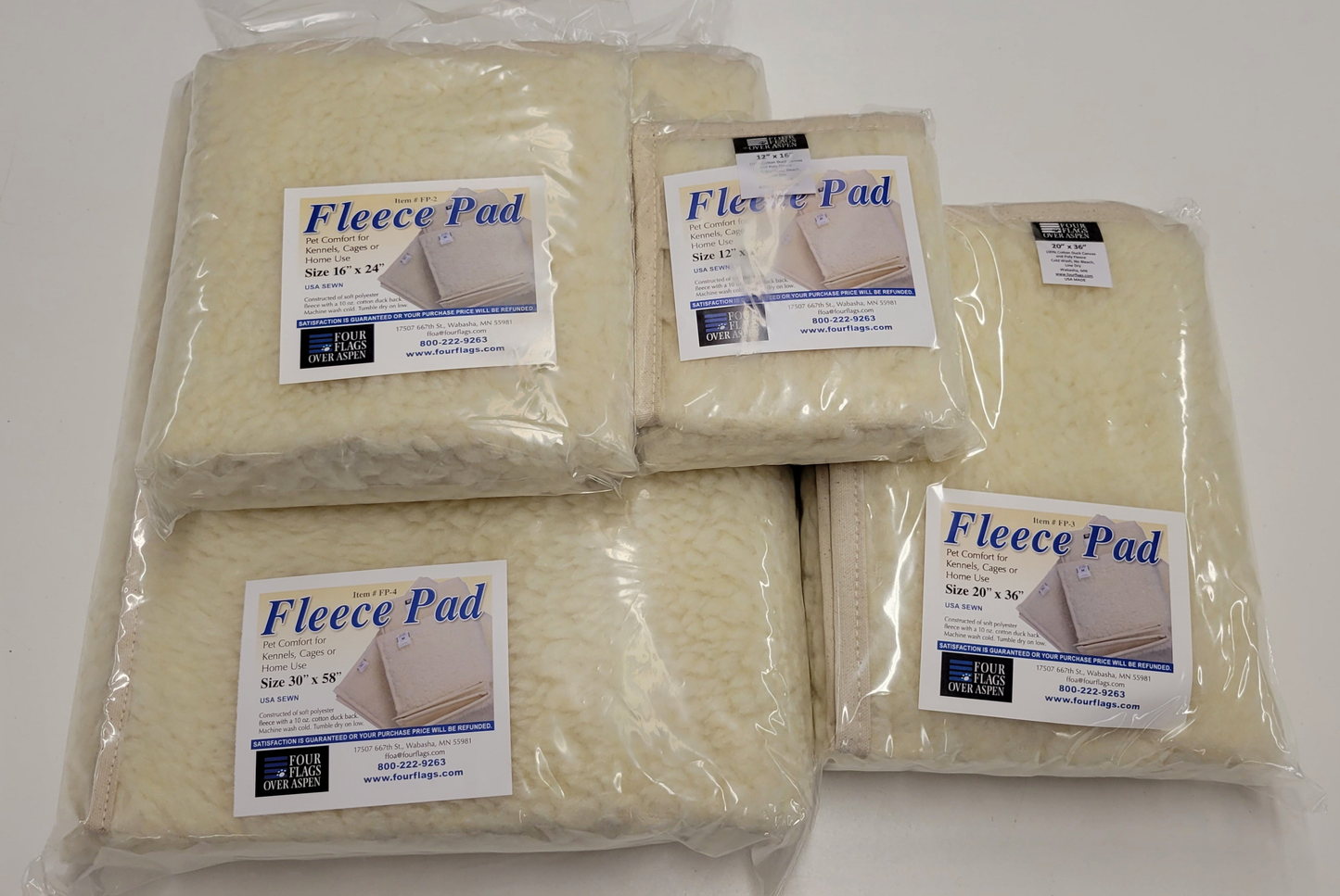 Pet Use Fleece Pads, 20X36, Beige