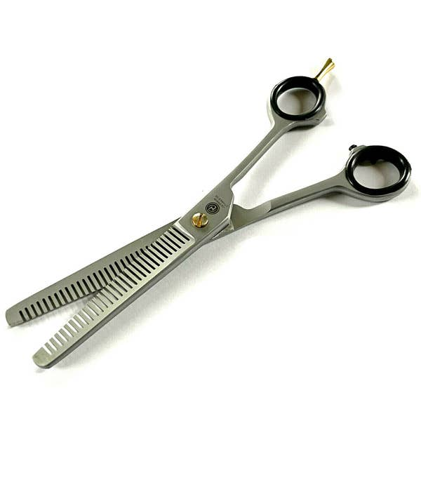 Pet Grooming Double Teeth Trimming Shears German Stainless, 6.5"