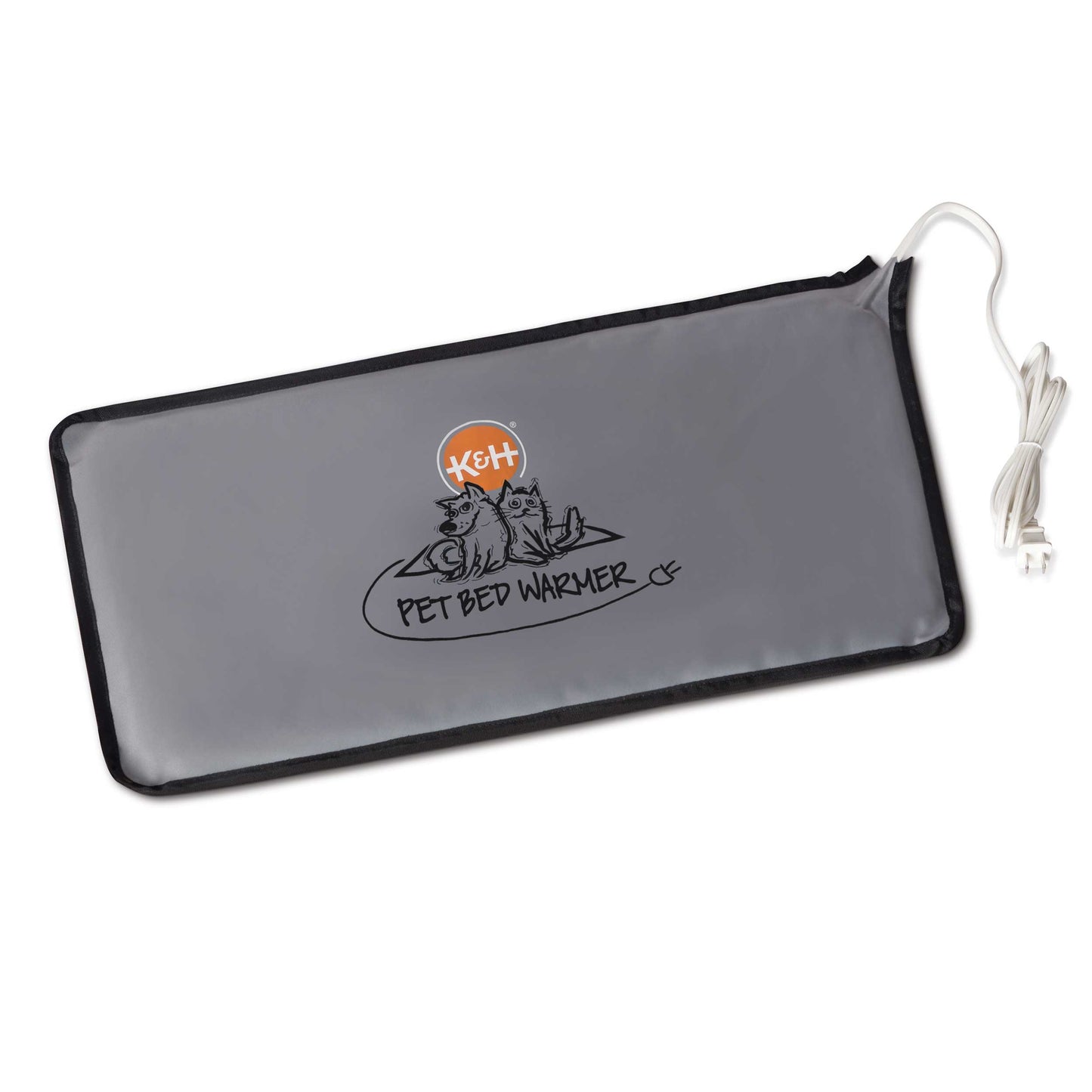 K&H Pet Products Heated Pet Bed Warmer – Large Gray 11" x 23"