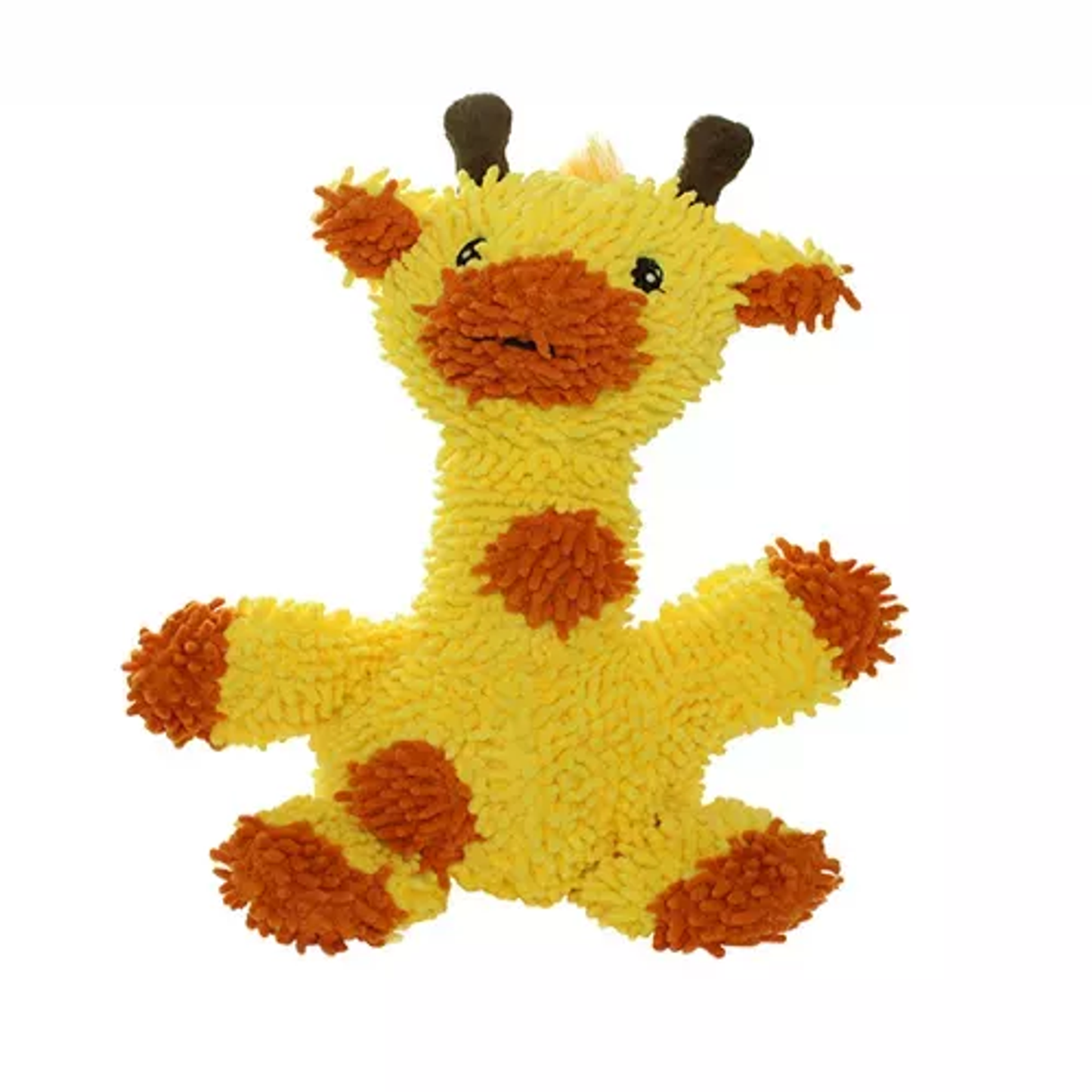 Mighty Microfiber Ball Giraffe Dog Toy – Durable Plush Medium Yellow