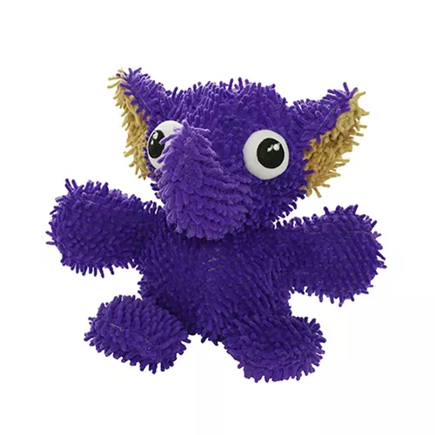 Mighty Microfiber Ball Elephant – Durable Plush Dog Toy, Purple, Medium