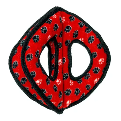 Tuffy Ultimate 3WayRing Durable Dog Toy - Red Interactive Tug Toy