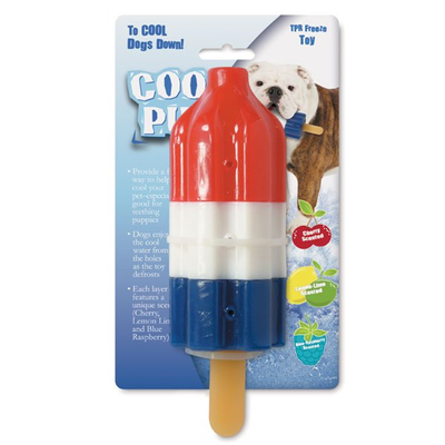 Pet Edge Cool Pup Rocket Pop Dog Toy – Durable Ice Cream Treat Toy