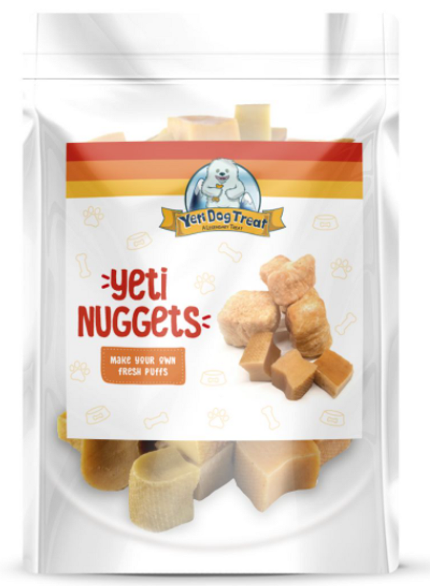 Yeti Dog Nuggets - Natural Himalayan Yak Cheese Dog Treats, 3.5 oz
