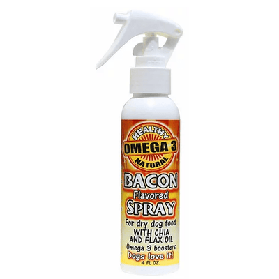 Flavored Sprays Bacon Dog Food Topper | Vegan Omega-3 Spray, 4oz