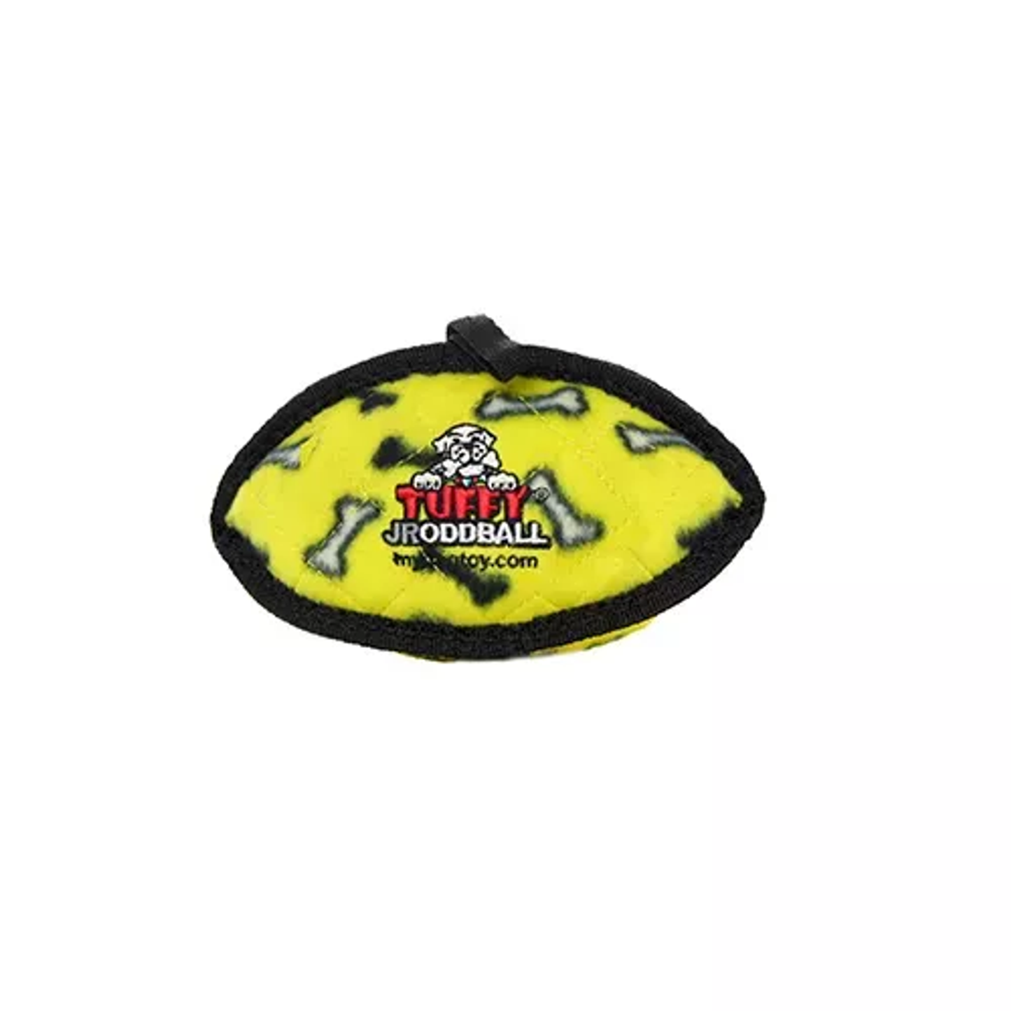 Tuffy Jr Odd Ball Yellow Dog Toy – Durable Interactive Tug Toy
