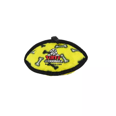 Tuffy Jr Odd Ball Yellow Dog Toy – Durable Interactive Tug Toy