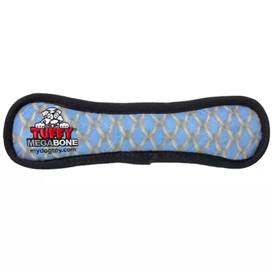 Tuffy Mega Bone Durable Dog Toy – Blue Chain Link – 4 Layer Material