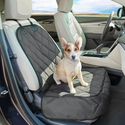JESPET Dog Front Car Seat Cover | Waterproof Heavy-Duty Grey, 40x20.5"
