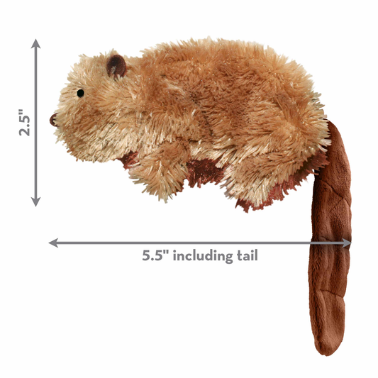 KONG(R) Dr. Noyz Beaver Plush Dog Toy Small,