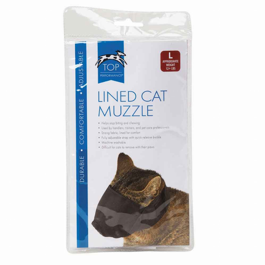 TP Lined Nylon Cat Muzzle L Over 12lb, L Over 12lb