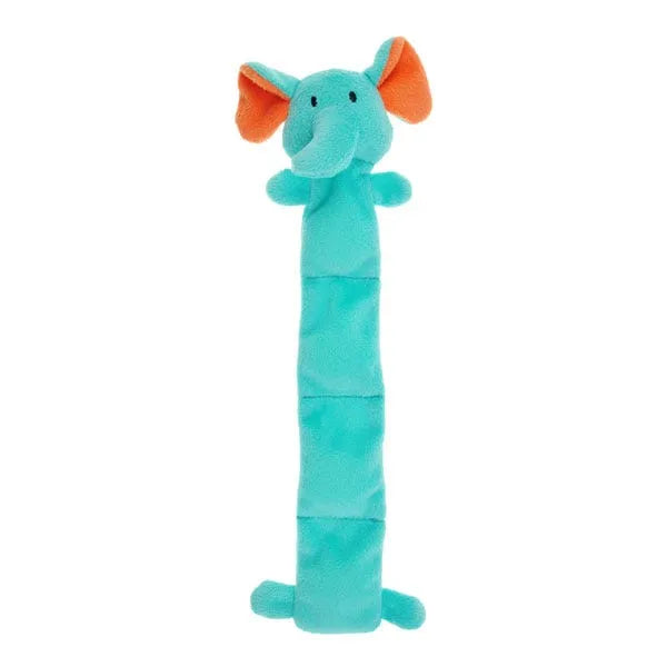 Pet Edge CHP Elephant Squeaker Mat Dog Toy – 4 Squeaker Plush Chew