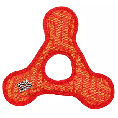DuraForce TriangleRing ZigZag Durable Dog Tug Toy - Red, One Size